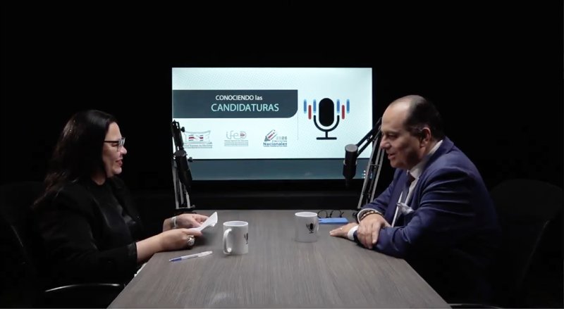 Claudio Alpízar en el TSE: propuestas sobre salud, educación, seguridad y poblaciones específicas